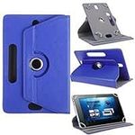 DV 10inch Tablet Case Cover - Universal Leather Stand Case Folio Cover Magic Leather 360° Rotating Case Fits for ALL 10" Inch & 10.1" Inch Android Tablets tab (Blue)