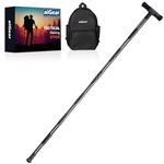 aiGear Hiking Stick CNC Machined Walking Stick Outdoor Hiking Pole Trekking Poles Color Black 12 in 1 | 7 Tubes(G2647-7)