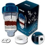 ORBON Washing Machine Filter | Hard Water Softener for Washing Machine | Water Filter for Washing Machine Tap | Washing Machine Inlet Filter (Crystal Resin & 3 Tourmaline Balls (25% Each))