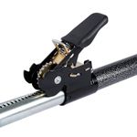 Keeper - Ratcheting Cargo Bar - Black/Silver, Adjustable From 40 Inch -70 Inch