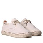 TONI PONS Dixon - Lace-up espadrille for Men made of cotton fabric., ecru, 8 UK