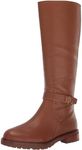 Ralph by Ralph Lauren Women's Hallee Tall Boot Fashion, Brown, 6.5