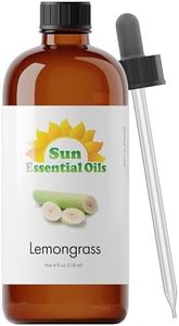 Sun Essential Oils 4oz - Lemongrass Essential Oil for Diffuser, Cleaning - 4 Fluid Ounces - Lemongrass Oil Essential Oil