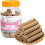 Cat Grass Teething Stick - 90g Natural Freeze Dried Chicken Cat Grass Stick with Chicken flover Cat Treats Snacks Edible Cat Chew Toys for Hairball Removal Teeth Cleaning