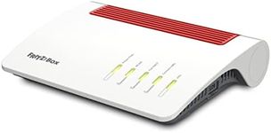 AVM Fritz!Box 5590 Fibre (Wi-Fi 6 Fibre Optic Modem, 2,400 Mbps (2.4 GHz) & 4,800 Mbps (5 GHz), WLAN Mesh, DECT Base, 2.5 Gigabit LAN Port, Suitable for Germany)