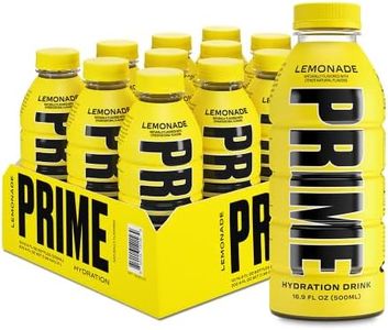 PRIME Hydration LEMONADE, Sports Drinks, Electrolyte Enhanced for Replenishing Fluids, 250mg BCAAs, B Vitamins, Antioxidants, Low Sugar, 16.9 Fl Oz, 12 Pack