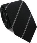 Mantieqingway Mens Ties 2.56'' Cotton Ties for Men Skinny Neckties Formal Business Wedding Graduation