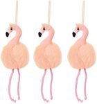 Juvale Pink Flamingo Loofah Bath Sponge Body Scrubber (3.5 x 11.5 In, 3 Pack)