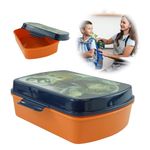 Children's Lunchbox Jurassic-World Summer Food Storage Container Leak Proof Snack Boxes Plastic Dishwasher Safe Airtight Fridge Lunch Box Kids School Nursery Traveling – 20cm