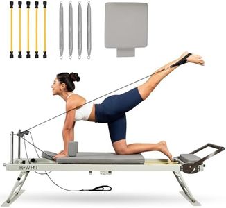 HOWHAI Reformer Pilates Machine, Foldable Pilates Reformer with Jump Board, Pilates Equipment for Home Gym Studio Use with 153 lbs Adjustable Resistance (400lbs Capacity)
