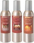 Yankee Candle Autumn Favorites 3-Pack Concentrated Room Sprays (Apple Pumpkin, Autumn Wreath, Spiced Pumpkin)