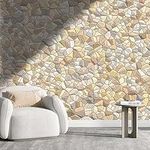 YANFENQI Basement Wall Covering Beige Decor Cabinet Wallpaper Wall Decor Wall Clings Easy to Install (W) 40" X(H) 31.5"