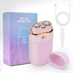 Hotodeal Double Head Epilator, Rechargeable Electric Women's Shaver with 2 Blades, Wireless Bikini Trimmer Facial Hair Remover for Lips, Face, Armpits, Legs &Body