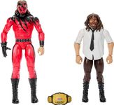 Mattel WWE Main Event Championship Showdown 2-Pack Action Figures & Accessory, Series #20 Mankind vs Kane Collectible Set