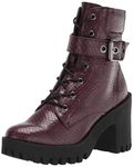 Madden Girl Women's Coco Fashion Boot, Burgundy, 5 UK