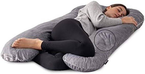 Milliard U Shaped Body Pillow Memory Foam Comfort for Sleeping, Elevating Legs, Supporting Back, Side, Front and Stomach Sleepers with Breathable, Relaxing Support. for Pregnancy and Maternity Use