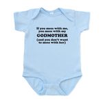 CafePress You Mess with My Godmother Body Suit Cute Infant Bodysuit Baby Romper Sky Blue