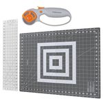 Fiskars Sewing Rotary Set, Acrylic, White/Gray