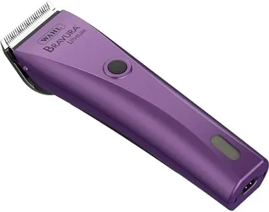 Wahl Professional Animal Bravura Pet, Dog, Cat, and Horse Corded/Cordless Clipper Kit, Purple (#41870-0423)