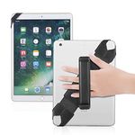 Joylink Hand Strap Holder Updated Version with Secure and 360°Swivel Leather Handle Grip Elastic Belt for All 10.1" Tablets (iPad Air Pro Samsung Nexus), Black Upgrade Version