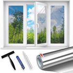 Linarun One Way Window Film Privacy Film for Glass Windows Mirror Reflective Window Film UV Blackout Window Film Clear Heat Control Anti Glare Window Film Daytime See Out Not In for Home Office 30x200