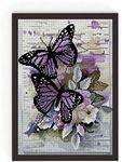 Stamped Cross Stitch Kits,Flowers Needlepoint Butterfly Counted Cross Stitch Kits for Adults Beginners,Full Range of Cross-Stitch Stamped Kits Needlecrafts for Home Wall Decor Cross Stitch Patterns,,