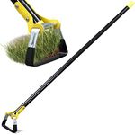 Harrms Garden Hoe Long Handle 182cm, Garden Hoes for Weeding, Digging Hoe Metal Heavy Duty with Sharp Metal Blade, Gardening Tools Hand Rake Garden Accessories for Loosening, Aerating and Weeding Soil