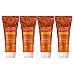 Vaadi Herbals Value Pack of Skin Whitening Saffron Face Wash with Sandal Extract, 4 x 60ml