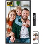 Dragon Touch Large Digital Picture Frame 32 inch Screen WiFi Digital Photo Frame Display, 64GB Storage, Auto-Rotate, Share Photos via App, Email, Cloud, Classic32（Not Touchscreen）