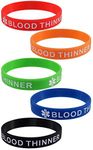 Max Petals 5 Pack - Blood THINNER Silicone Bracelet Wristbands