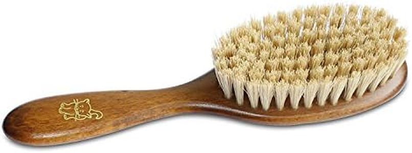 Mars Coat King Bristle Cat Hair Brush Deshedding Tool - Pet Grooming Supplies for Furry, Shaggy, Loose Hair in all Breeds, Wooden Handle for Thick Coats - ¾" Bristles, 2" Wide Head