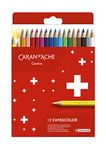 Caran D'Ache Swisscolor 18 Shades Waterproof Colouring Pencils