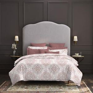 Trident Nectarsoft King Size Bedsheet, 100% Cotton Bedsheet for Double Bed, 5-Piece Set (1 Bedsheet with 4 Pillow Covers) Superior Softness, 400 Thread Count, Luxurious Finish - Matilda Wine