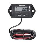 Yooreal Self-Powered Digital Tach/Hour Meter,Maintenance Hours,Waterproof for Lawn Tractor Generator Mini Bike Chainsaw ATV Outboard Motor Snowmobile