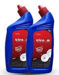 Clenom Powerful Toilet Bowl Cleaner 1L (500ml + 500ml) 6X Advanced Power Formulation (Pack Of 2)