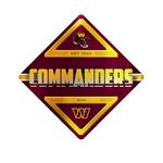 Rico Industries NFL Washington Commanders Metal Crossing Sing - Home Decore Perfect for Bed Room, Man Cave, Garage