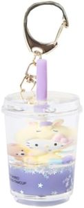 SANRIO Hello Kitty & Friends Tsunameez Boba Keychain Collectible Bag Clips, Light Purple, 3 inch