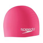 Speedo Unisex Adult Swim Cap Silicone - Pink, One Size