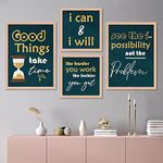 KOTART - Motivational Quotes Wall Frame For Home And Office - Framed Posters For Wall Decoration (11 X 14 Inch Framed) (Blue)