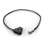 Tilta D-Tap to 2-Pin Power Cable(17.2") Compatible with BMPCC 4K/6K Cameras Durable Black TCB-BMPC-PTAP