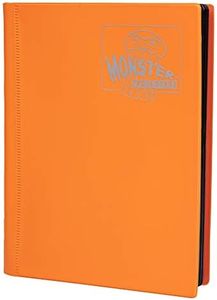 Monster Binder - 9 Pocket Trading Card Album - Matte Orange - Holds 360 Yugioh, Magic, and Pokemon Cards