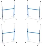 Better Sporting Dogs 4 Pack Adjustable Dog Agility Bar Jumps w/Cup Strips | Competition-Style Jump Cups for Height Class & Safe Displacement