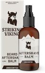 Striking Viking Shaving Products for Men - Unscented (4 oz Bottle) - Unscented Aftershave for Men for Skin Protection - After Shave Balm for Men (4.0 Fl Oz, Unscented)