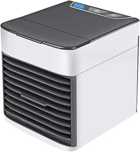 Mini Portable USB Arctic Air Conditioner Air Cooler LED Personal Desk Cooling Fan 7 LED Light