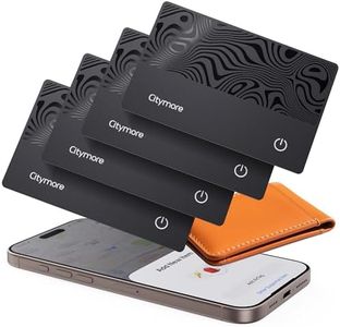4Pack Wallet Tracker Card, for Airtag Wallet Bluetooth Tracker Smart Finder for Apple Air tag Find My[Apple MFi Certified] (iOS Only) IP68 Waterproof, Item Locator for Bags,Luggage,Passport, ID
