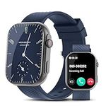 BYBUKCKR Smart Watch for Men Women (Answer/Make Call), 2" Smartwatch for Android Phones and iPhone Compatible, IP68 Waterproof Fitness Watch with Heart Rate Monitor Blood Oxygen Sleep Tracker, Blue