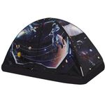 VSUNTENT Bed Tent for Twin Kid Bed Tent Play Tent for Boy and Girl Easy Set-Up Tent Dark Planet and Dazzling Rainbow Magic Playhouse with Tote Bag(Planets)