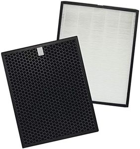 PUREBURG FY3433 FY3432 Replacement Filter Compatible with Philips AC3256 AC3257 AC3259 Series 3000i Air Purifiers, Part Number FY3433/10 FY3432/10,H13 True HEPA and Activated Carbon Set