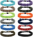 Lorfancy 12 Pcs Paracord Bracelets 