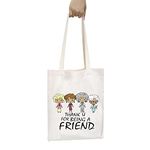 TV Show Shopping Tote Bag Thank You for Being a Friend Funny Friendship Gift for Best Friends(Thank You for Friend Tote CA)